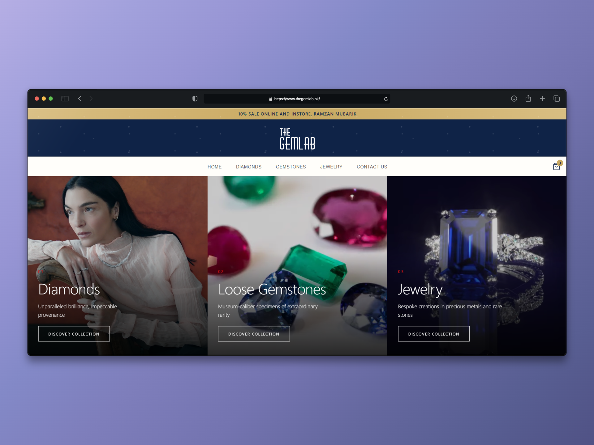 The Gem Lab ecommerce case study preview